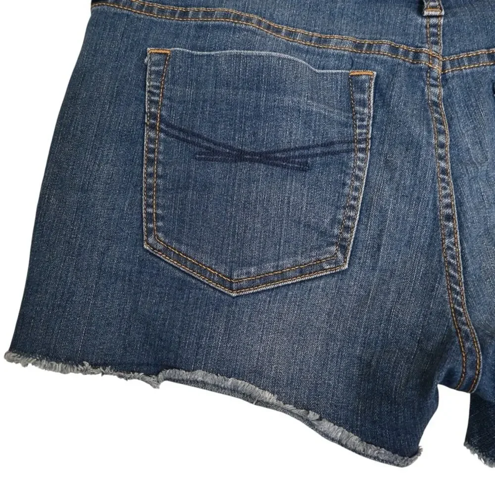 GAP 1969 Women's 29/8 Side Zip Cutoff Denim Jean Shorts
